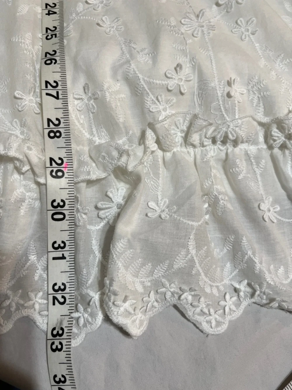 Showpo "Fancy A Spritz" White Eyelet Floral Mini Dress Romantic Festival - Picture 12 of 12